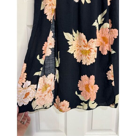 ASOS Skirt Womens Size 6 Black Floral Print Mini Skirt Viscose Flowy Summer - Picture 3 of 11